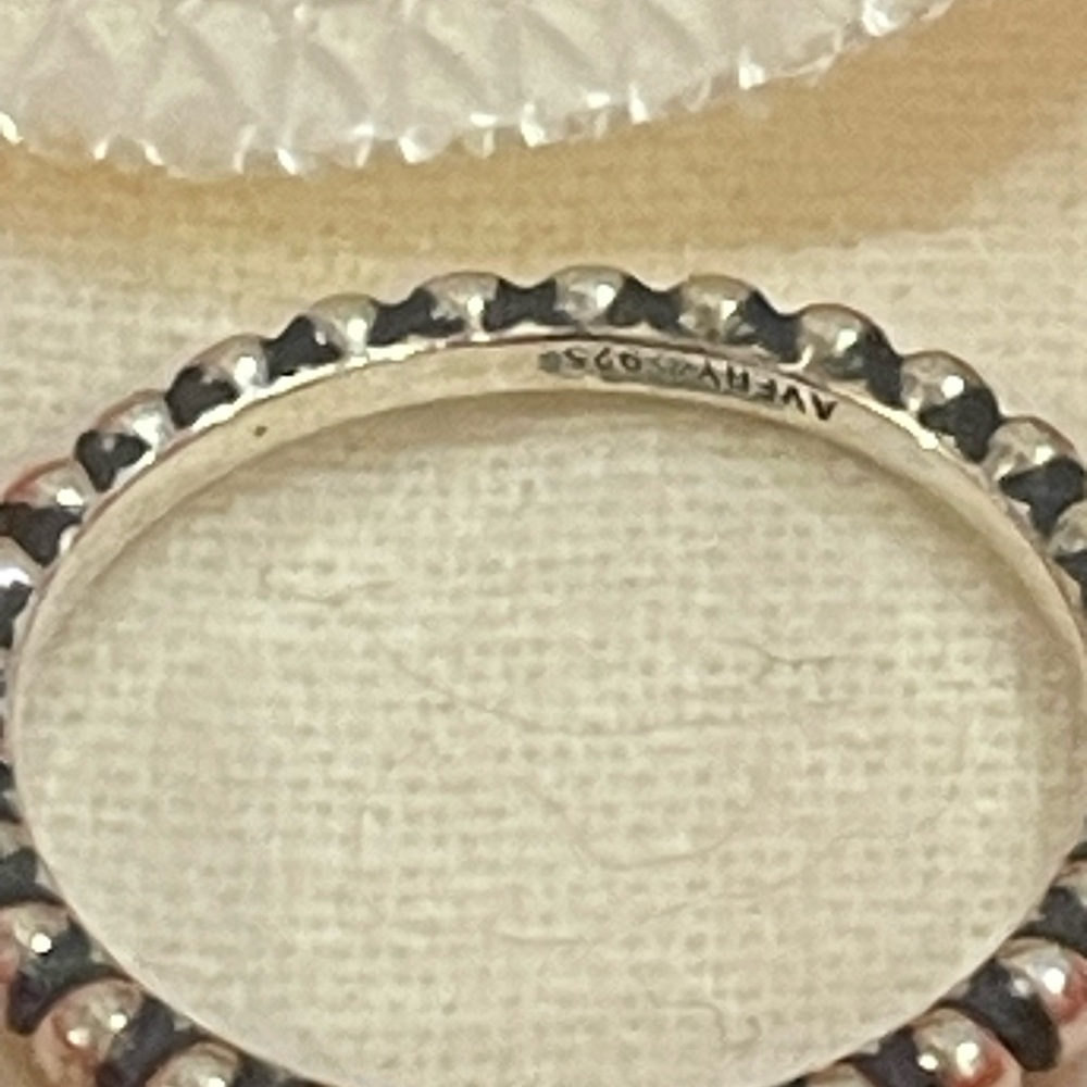 James Avery Silver Beaded Ring - image 4